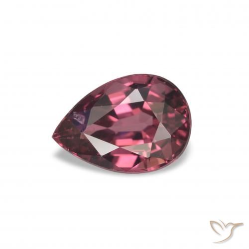 1.14ct Rojo medio Granate rodolita, En forma de pera, VS