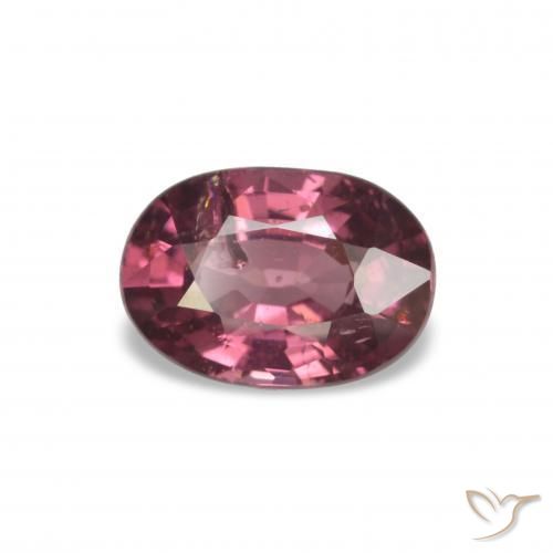 Granate rodolita rojo natural de 1,07 ct, corte óvalo, VS-SI