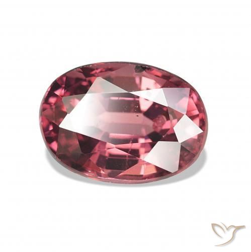 Granate rodolita Tono rojo frambuesa natural de 1.19 ct, Ovalada, VS-SI