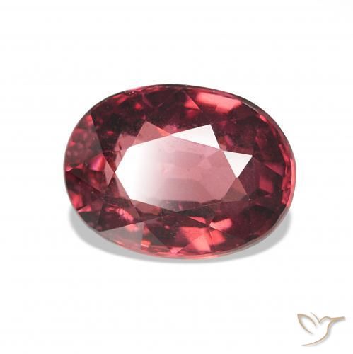 Granate rodolita Rojo púrpura natural de 1.12 ct, Corte Óvalo, VS-SI