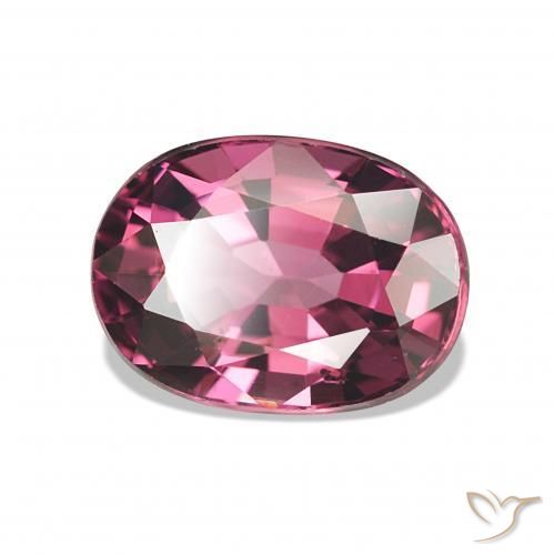 Granate rodolita púrpura natural de 1,35 ct, corte óvalo, VS