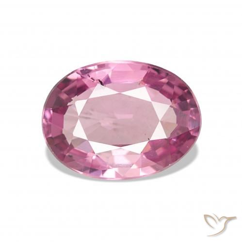 0.87ct Púrpura rosado Granate rodolita, Ovalada, VS