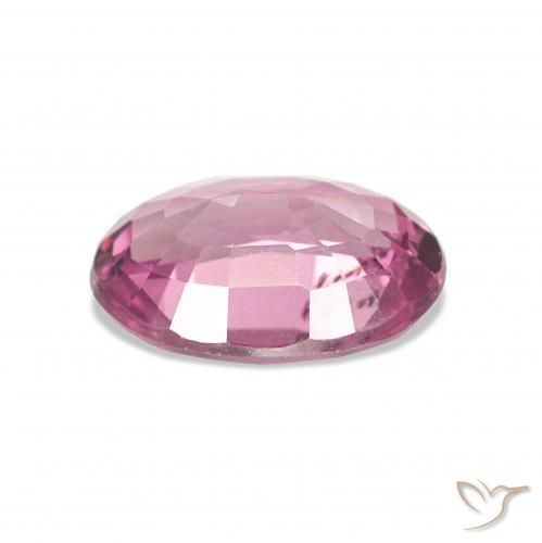 Granate rodolita Púrpura rosado natural de 0.87 ct, Corte Óvalo, VS