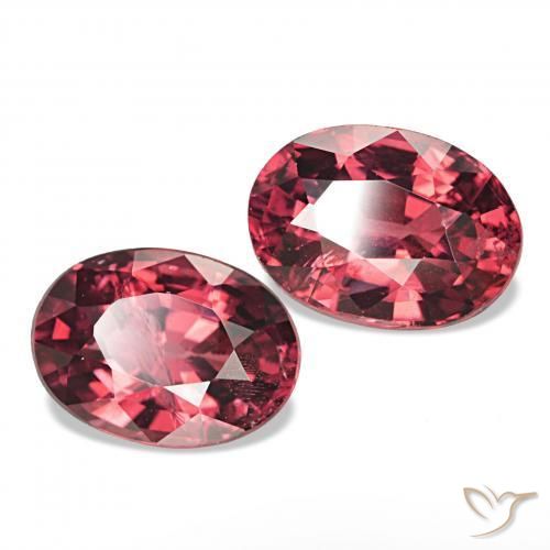 Gemas de Granate rodolita Rojo carmesí natural de 2.16 ct, Corte Óvalo, VS-SI