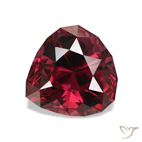 Granate rodolita Rojo frambuesa natural de 3.93 ct, En forma de pera, VVS