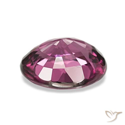 Granate rodolita Púrpura medio natural de 4.13 ct, Corte Óvalo, VVS