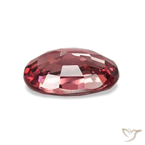 Granate rodolita rojo natural de 0,96 ct, corte óvalo, VS-SI