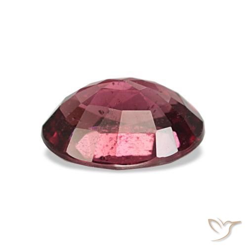 Granate rodolita rojo natural de 1,01 ct, corte óvalo, VS