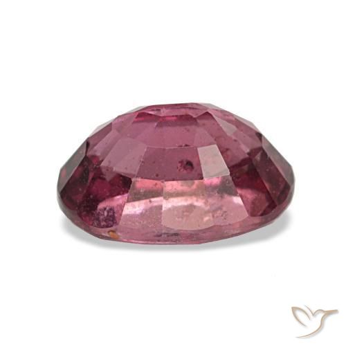 Granate rodolita rojo natural de 1,23 ct, corte óvalo, VS-SI