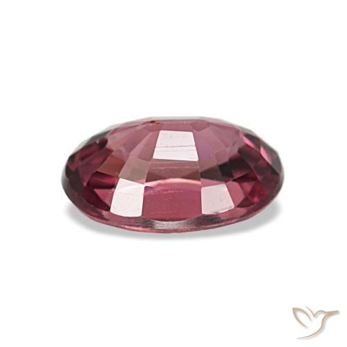 Granate rodolita rojo natural de 0,91 ct, corte óvalo, VS