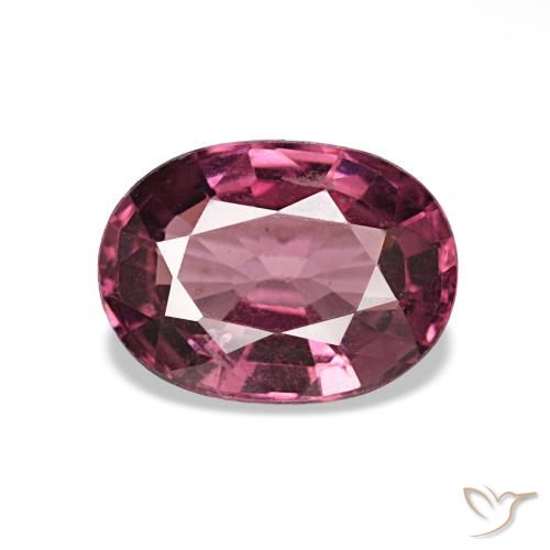 Granate rodolita rosa natural de 1,02 ct, corte óvalo, VS