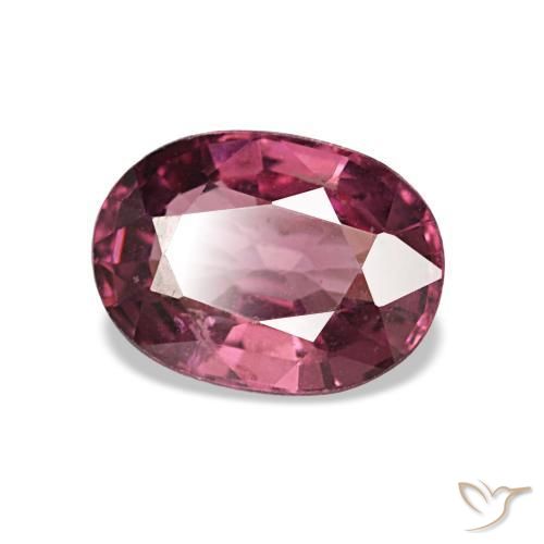 Granate rodolita rosa natural de 1,02 ct, corte óvalo, VS