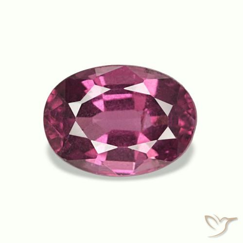 Granate rodolita púrpura natural de 1,10 ct, corte óvalo, VS