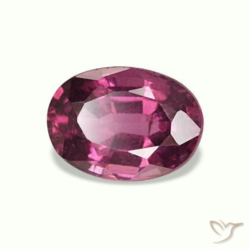 Granate rodolita púrpura natural de 1,10 ct, corte óvalo, VS