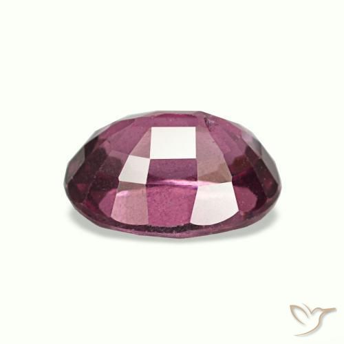 Granate rodolita púrpura natural de 1,10 ct, corte óvalo, VS