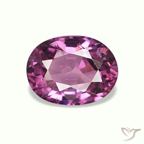 Granate rodolita púrpura natural de 1,08 ct, corte óvalo, VS