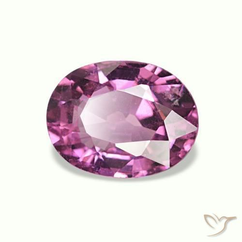 Granate rodolita púrpura natural de 1,08 ct, corte óvalo, VS