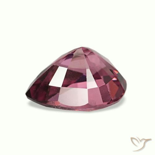 Granate rodolita púrpura natural de 0,90 ct, en forma de pera, VS