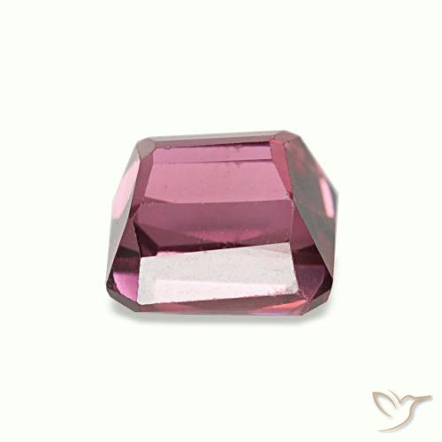 Granate rodolita púrpura natural de 1,40 ct, corte esmeralda, VVS-VS