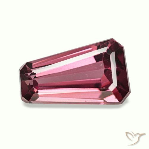 Granate rodolita púrpura natural de 1,58 ct, forma elegante, VVS-VS