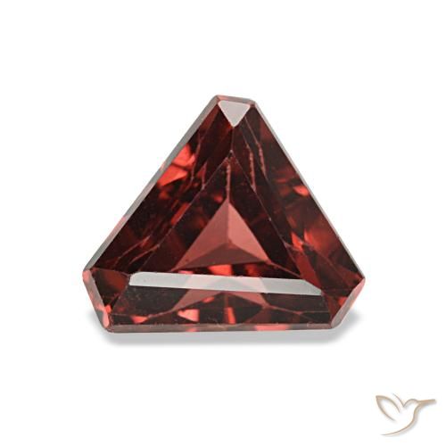 Granate rodolita rojo natural de 1,22 ct, forma elegante, VS