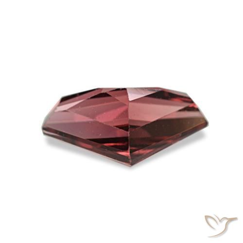 Granate rodolita rojo natural de 1,18 ct, forma elegante, VS
