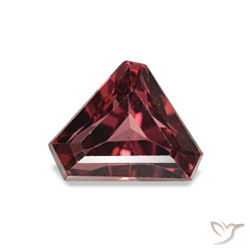 Granate rodolita rojo natural de 0,99 ct, forma elegante, VS