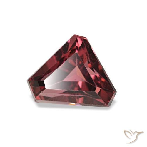 Granate rodolita rojo natural de 0,99 ct, forma elegante, VS