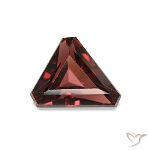 Granate rodolita rojo natural de 0,84 ct, forma elegante, VVS-VS