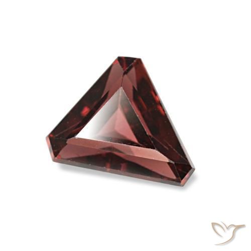 Granate rodolita rojo natural de 0,84 ct, forma elegante, VVS-VS