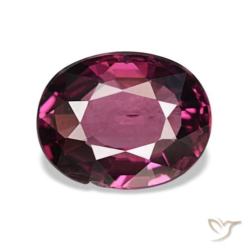 Granate rodolita púrpura natural de 2,83 ct, corte óvalo, SI