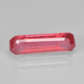 Rodonita rosa natural de 1,35 ct, corte esmeralda, SI