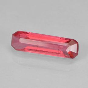 Rodonita rosa natural de 1,35 ct, corte esmeralda, SI