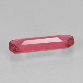 Rodonita rosa natural de 1,35 ct, corte esmeralda, SI