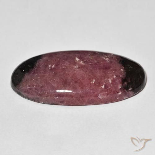 Rodonita Multicolor natural de 37.35 ct, Ovalada, Opaco
