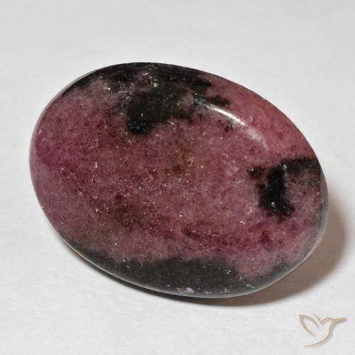 Rodonita Multicolor natural de 93.57 ct, Ovalada, Opaco