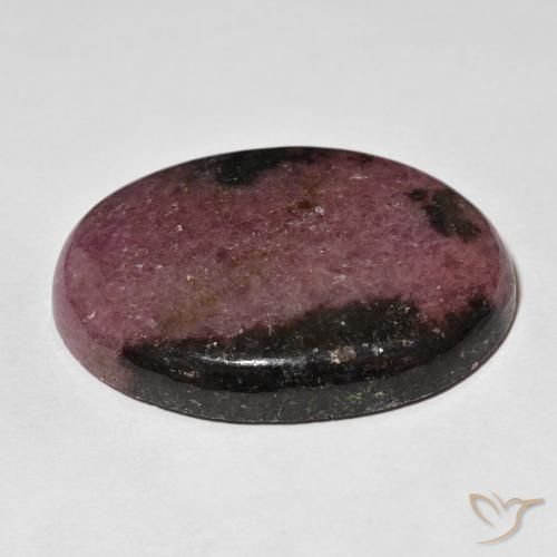 Rodonita Multicolor natural de 93.57 ct, Ovalada, Opaco