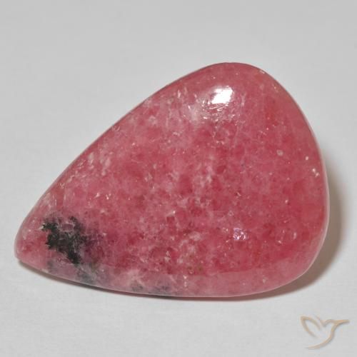 32.53ct Natural Roja Rodonita, En forma de pera, Opaco, Photo A