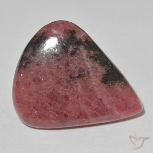 Rodonita Multicolor natural de 39.56 ct, En forma de pera, Opaco