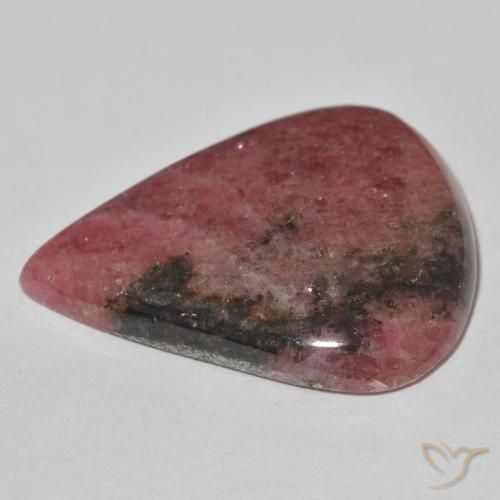 Rodonita Multicolor natural de 39.56 ct, En forma de pera, Opaco