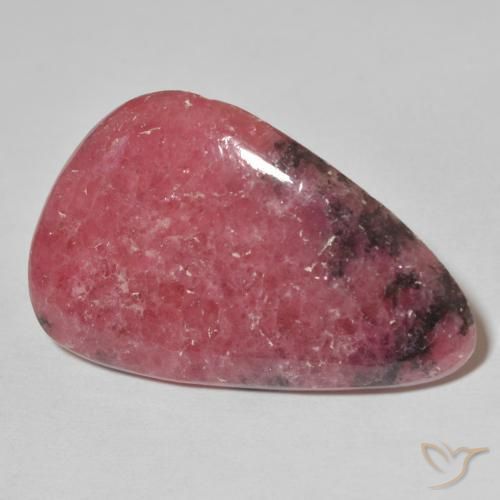 Rodonita Multicolor natural de 30.82 ct, En forma de pera, Opaco
