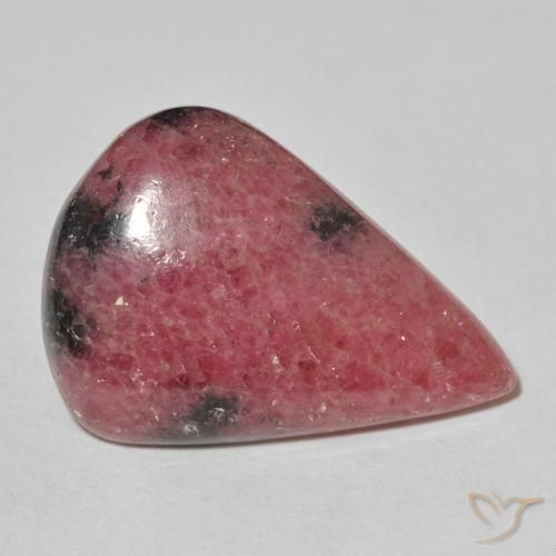 Rodonita Multicolor natural de 22.34 ct, En forma de pera, Opaco