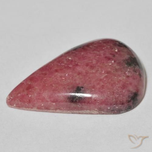 Rodonita Multicolor natural de 22.34 ct, En forma de pera, Opaco
