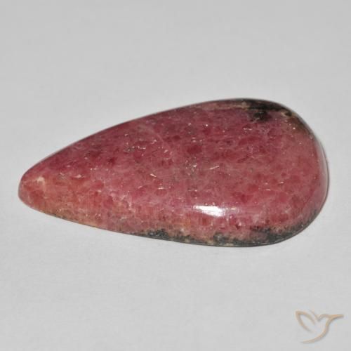 Rodonita Multicolor natural de 56.72 ct, En forma de pera, Opaco