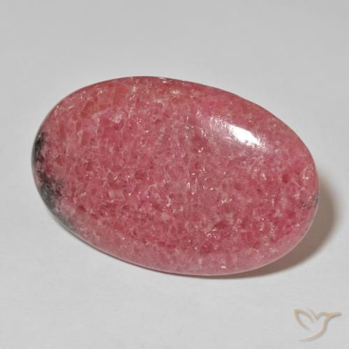 Rodonita Roja natural de 57.90 ct, Ovalada, Opaco
