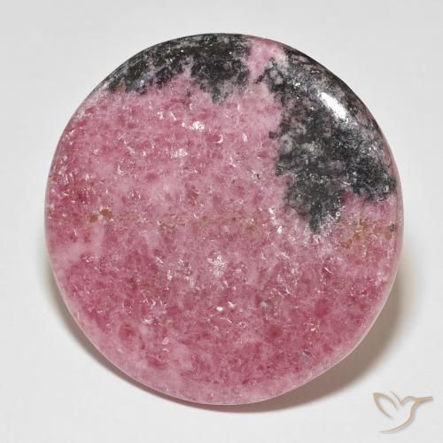Rodonita Multicolor natural de 86.05 ct, Redondo, Opaco