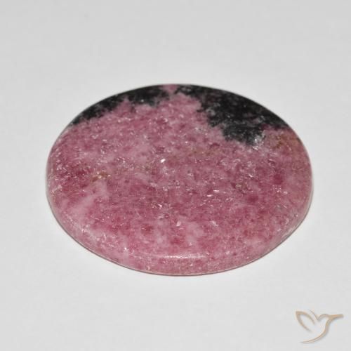 Rodonita Multicolor natural de 86.05 ct, Redondo, Opaco