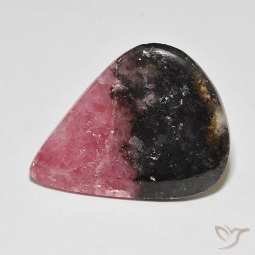 25.15ct Natural Multicolor Rodonita, En forma de pera, Opaco, Photo A