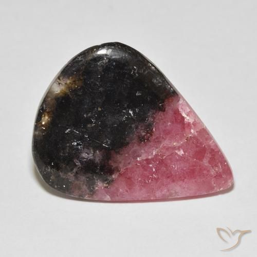 Rodonita Multicolor natural de 25.15 ct, En forma de pera, Opaco