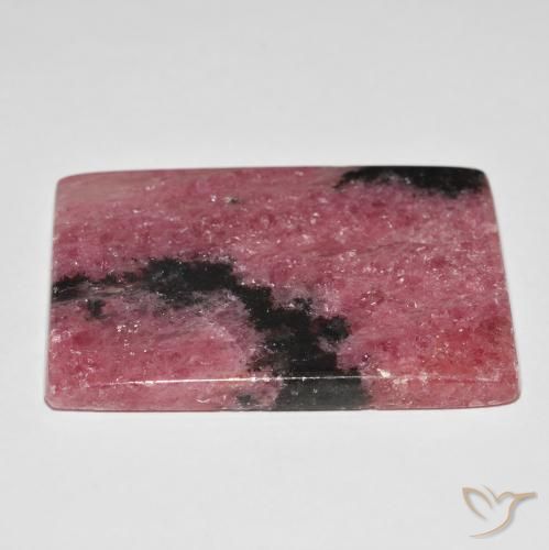 Rodonita Multicolor natural de 115.38 ct, Corte Baguette, Opaco